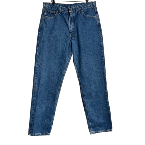 Carhartt Relaxed Fit Tapered Leg Jeans 38x32 B17DST - Picture 2 of 6